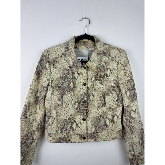 Y2K Snake Patterned Button Up Jacket - Picture 3 of 4